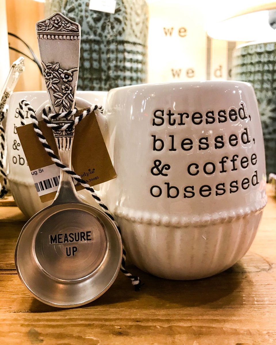 workthemetal's tweet photo. ☑️ Stressed 😫 
☑️ Blessed 🙏
☑️ Coffee Obsessed ☕️😍

If this applies to you, then you’ll need every bit of this 14oz Mug Set! ($22) https://t.co/VjaVveY7o1