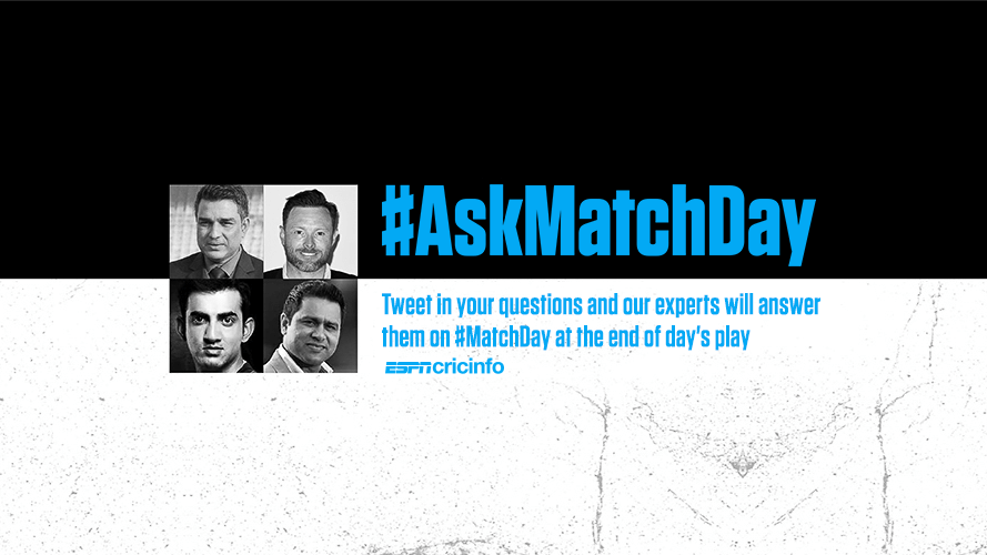 cricinfo's tweet photo. Have a question for @Ian_Bell and @sanjaymanjrekar on the ongoing #INDvENG Test?
Tweet it using #AskMatchDay and tune in to the show after the end of the day's play to see if it gets answered https://t.co/feVenc4TDi