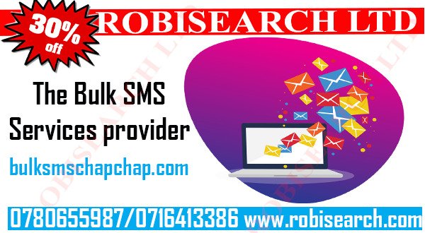 Communication is key as far as any business is concerned.@robisearch got you covered.With the bulk SMS system,you can send multiple messages to clients just by a click.Dont hesitate,the time is now 
  Call 0716413386 
#FreeEdgarObare Drake Khalwale