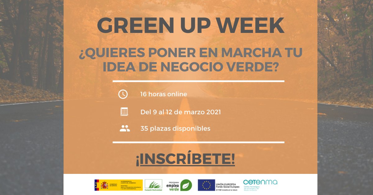 envirooES's tweet photo. Nuestro Director, @agusvgamazo participará en la #GreenUpWeek organizada por @CETENMA  para ayudar a emprendedores y emprendedoras a poner en marcha su #ideaverde. 

📚16 horas de formación online
🗓 Del 9 al al 12 de marzo de 2021
🔜 Plazas limitadas

[1/2] 👇 https://t.co/nFIpKOABwK