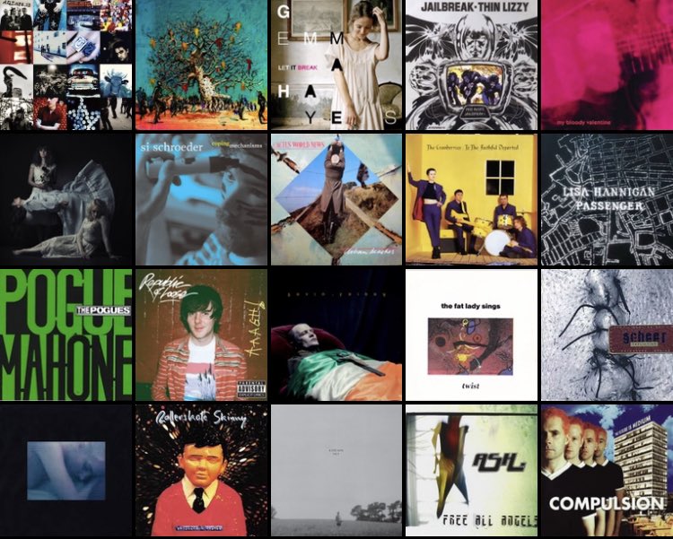 Irish Albums turning 5 to 45 in 2021 via <a href="/RTE_Culture/">Culture on RTÉ</a> feat: <a href="/RusanganoFamily/">Rusangano Family</a>, <a href="/OfficialMBV/">My Bloody Valentine</a>, <a href="/DanceKatieKim/">Katie Kim</a>, <a href="/ashofficial/">ASH</a>, <a href="/EverythingShook/">Everything Shook</a>, <a href="/U2/">U2</a>, <a href="/gemma_hayes/">Gemma Hayes</a>, <a href="/The_Cranberries/">The Cranberries</a>, <a href="/cactusworldnews/">Cactus World News</a>, <a href="/SiSchroeder/">Si Schroeder</a>, <a href="/republicofloose/">Republic of Loose</a>, @LisaHannigan, &amp; others 

rte.ie/culture/2021/0…