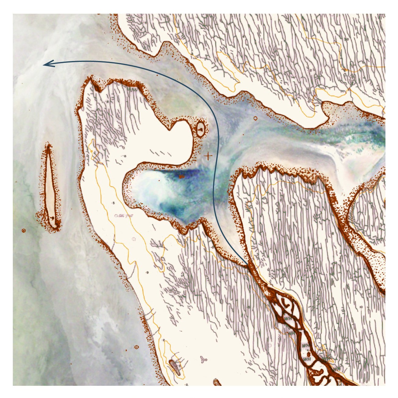 OASE Journal on X: Image series: Gini Lee and Antonia Besa, Kati  Thanda-Lake Eyre, map constructed from unpublished topographic maps, NASA  photographs and Google Earth, 2019. (Details) From the article WaterLore:  Drawing