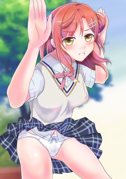 おぱんちゅが好きでテンションあまって差分も描いちゃいました🐰❤️
#上原歩夢
#虹ヶ咲 
#おぱんつ 