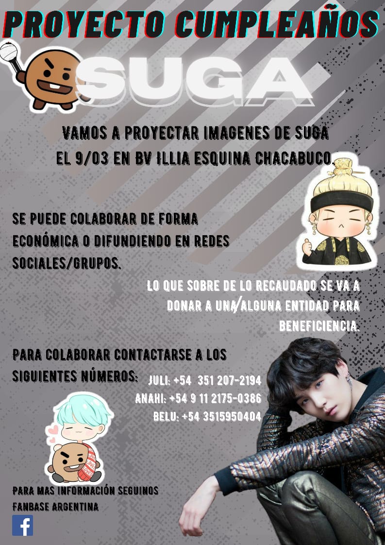 EAnastasiam's tweet photo. Muy buenos dias!!!!! Se sigue con la misión para yongui!!!💜💜💜💜 cualquier duda mandanos mp.
#HappyBirthdayYoongi
#YoongiDay 
#ArmyCba 
#ArmyArg 
@ArmydeArgentina 
@FanbaseArg https://t.co/b7fqSOcvoO