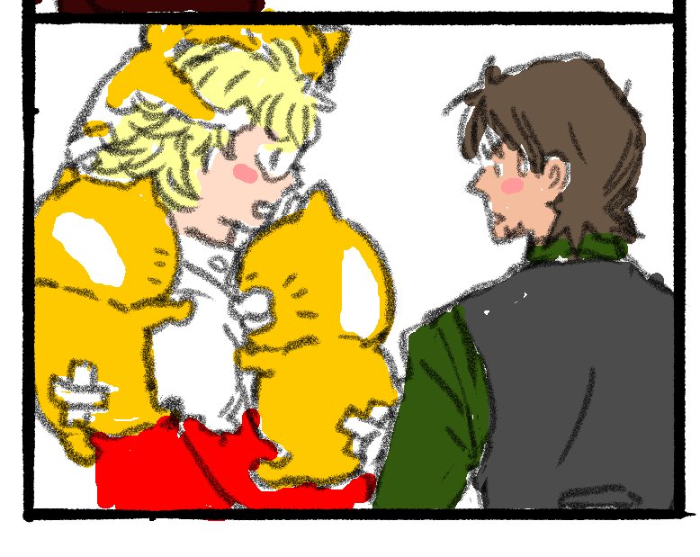 今日イチのお気に入りのバディ バーナビーさんとネコの組み合わせ 虎徹さんはネ 和み鈴の漫画