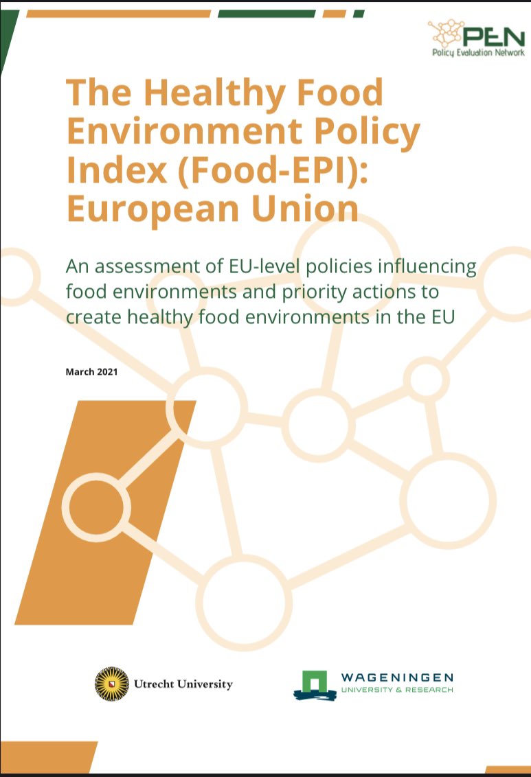 Just published! Our EU @food_epi report on the role of EU policy in creating healthy food environments: jpi-pen.eu/images/reports… - with @SDjojosoeparto @CB_Kamphuis @svandevijvere @janasharrington @PEN_EU1 @JPI_HDHL - wur.nl/en/show/Import… @WUR @UtrechtUni @_INFORMAS