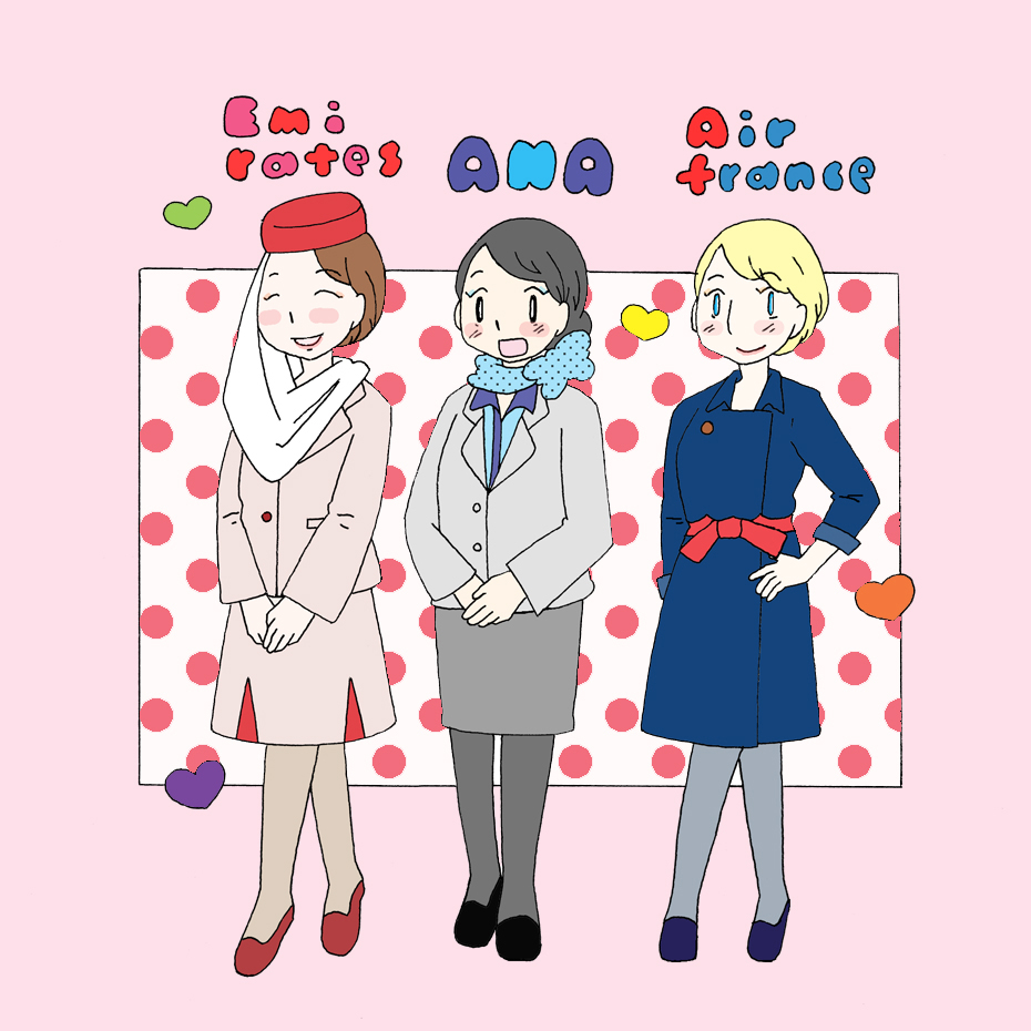 メイ 今日は スチュワーデスの日 だそうなので 好きなcaさんの制服を 1日1絵 イラスト T Co Iobdnqrv0w Twitter