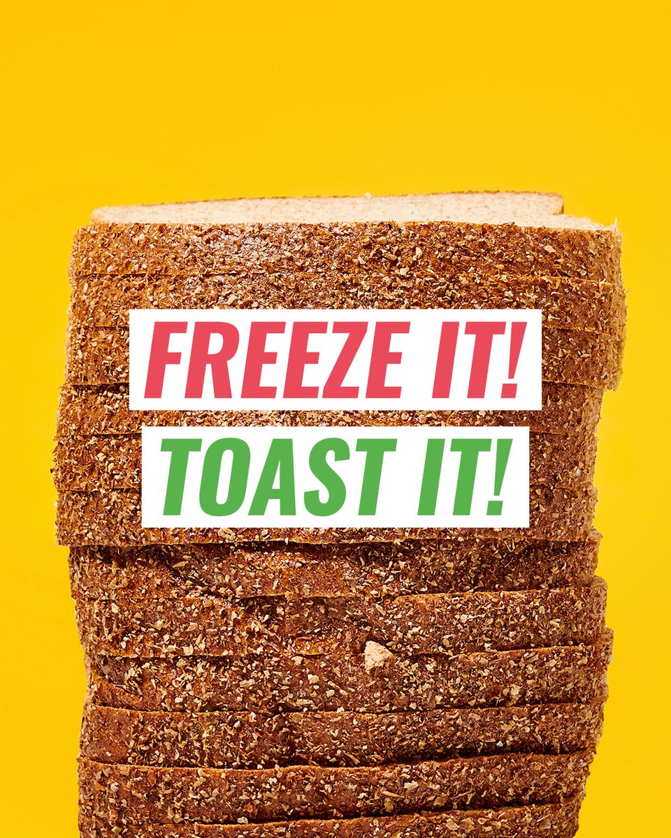 CherwellRecycle's tweet photo. 20 million edible slices of bread go in the bin every day in UK homes ! 🍞

Love every slice of your loaf – whether that’s a classy sourdough, a bit of wholemeal or a leftover bread roll – with these simple tips and bread recipes. https://t.co/r3ah4bQoSi ♻️ #FoodWasteActionWeek https://t.co/f5gzQKO9jV