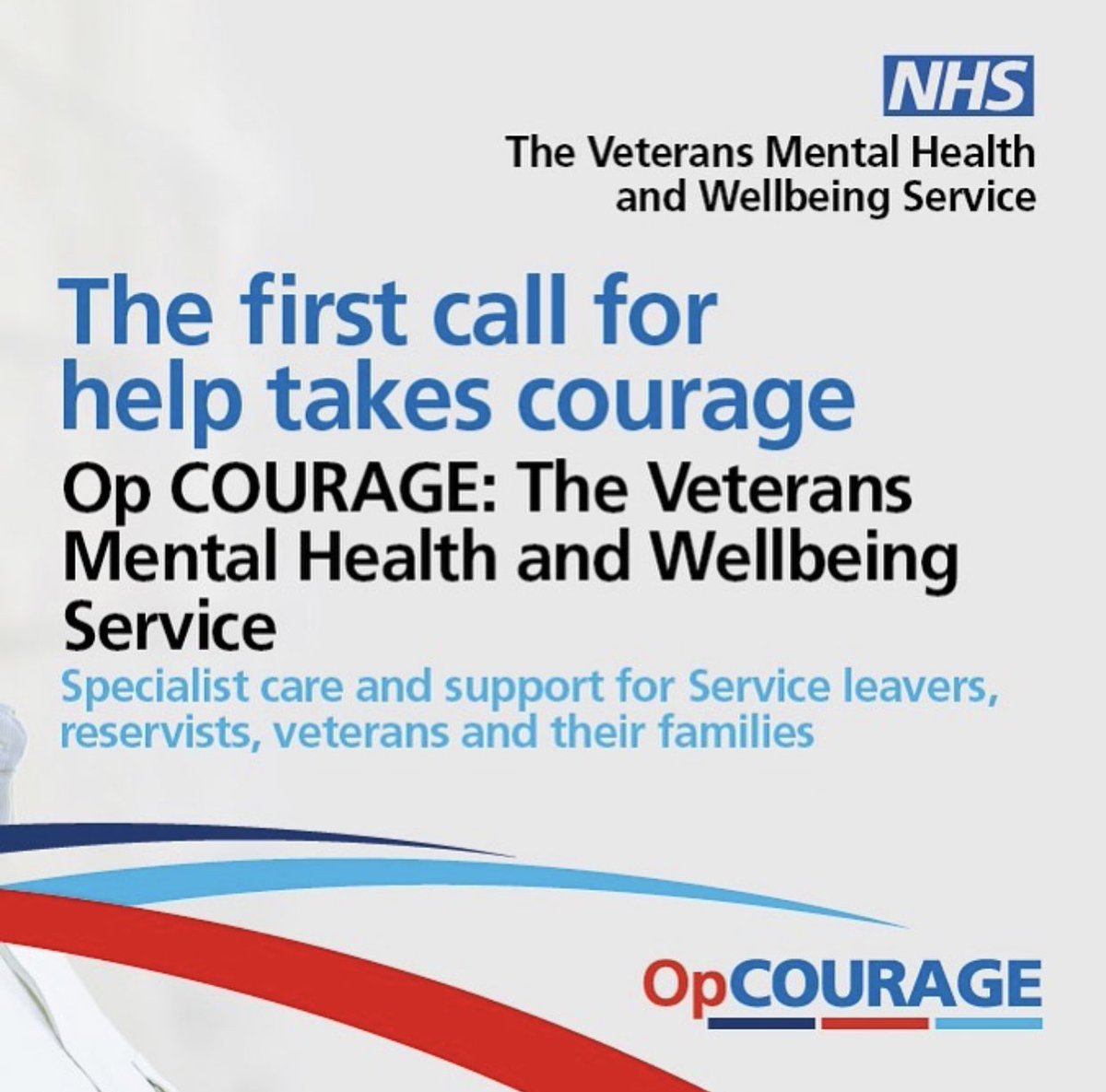 Asking for help takes courage, being open to receive help takes courage. Having a mental illness is not a weakness, this is a battle you need not face alone. 

Extremely proud to be part of a team who has helped make this happen.

#veteranmentalhealth #OpCourage @JohnnyMercerUK