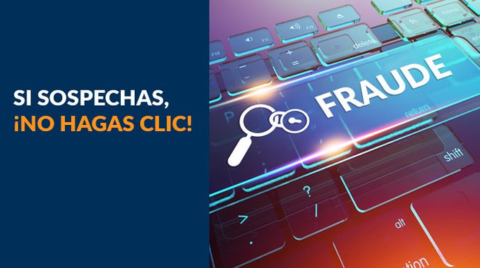 MercantilBanco's tweet photo. Buenos días. Por tu seguridad, si sospechas de un correo electrónico o una ventana emergente, ¡nunca les hagas clic! Puede ser un intento de estafa bancaria llamada #Phishing

#MercantilImpulsaTuMundoNuevo #Mercantil https://t.co/6JpPAJY4zO