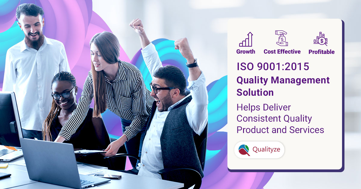 qualityze's tweet image. Qualityze ISO 9001:2015 #QualityManagementSolution strengthen your quality processes to meet quality and compliance excellence consistently. It enables enterprise to focus on customer satisfaction through #ConfigurableWorkflows. Here&apos;s how.
 bit.ly/3sNRw0P