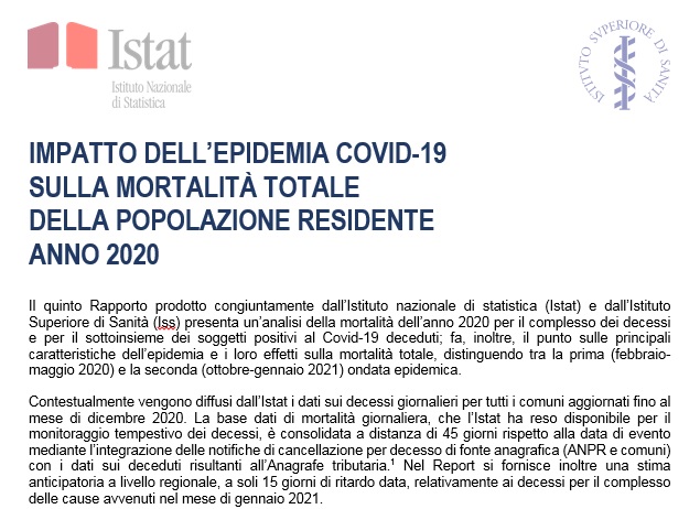 istat_it's tweet photo. Online il quinto Rapporto #Istat- @istsupsan sull’ impatto dell’epidemia Covid-19 sulla mortalità totale della popolazione residente per l'anno 2020  #IstatperilPaese https://t.co/LoHsS0KshI https://t.co/9Qw1KoaF7L