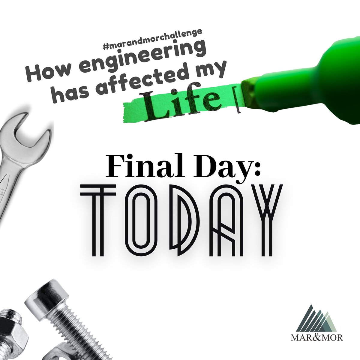 marandmor_eng's tweet photo. The final day for the #marandmorchallenge is today
...
Make sure to get your entries in before 11:59pm today
...
Goodluck to our future winners!!! https://t.co/Uwgsxmqj7a