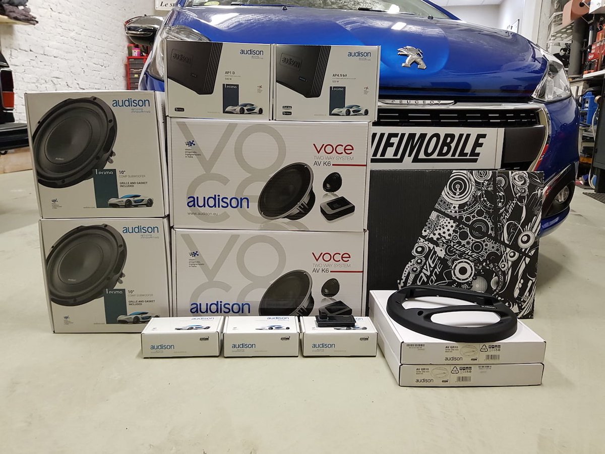 AudisonOfficial's tweet photo. Audison Voce speakers ๐ต with Prima subwoofers and amplifiers for this Cool Peugeot 208 made by France specialist Hifimobile ๐ซ๐ท
#AudisonVoce #AudisonPrima #PrimaSubwoofer #subwoofer #subwooferbox #pegeout #caraudiosystem https://t.co/ZGc73ZvciR