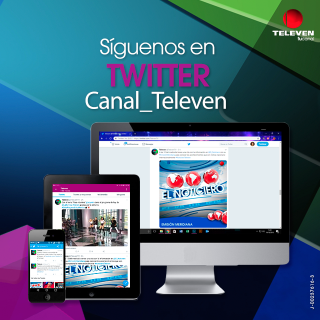 Nos encanta estar conectados contigo 💻 por eso te invitamos a seguirnos en nuestra cuenta oficial de #Twitter 🔝 Nos consigues como Canal_Televen🔴 y encontrarás todo el contenido que te gusta de tus programas favoritos ¡Te esperamos! 💪🏽