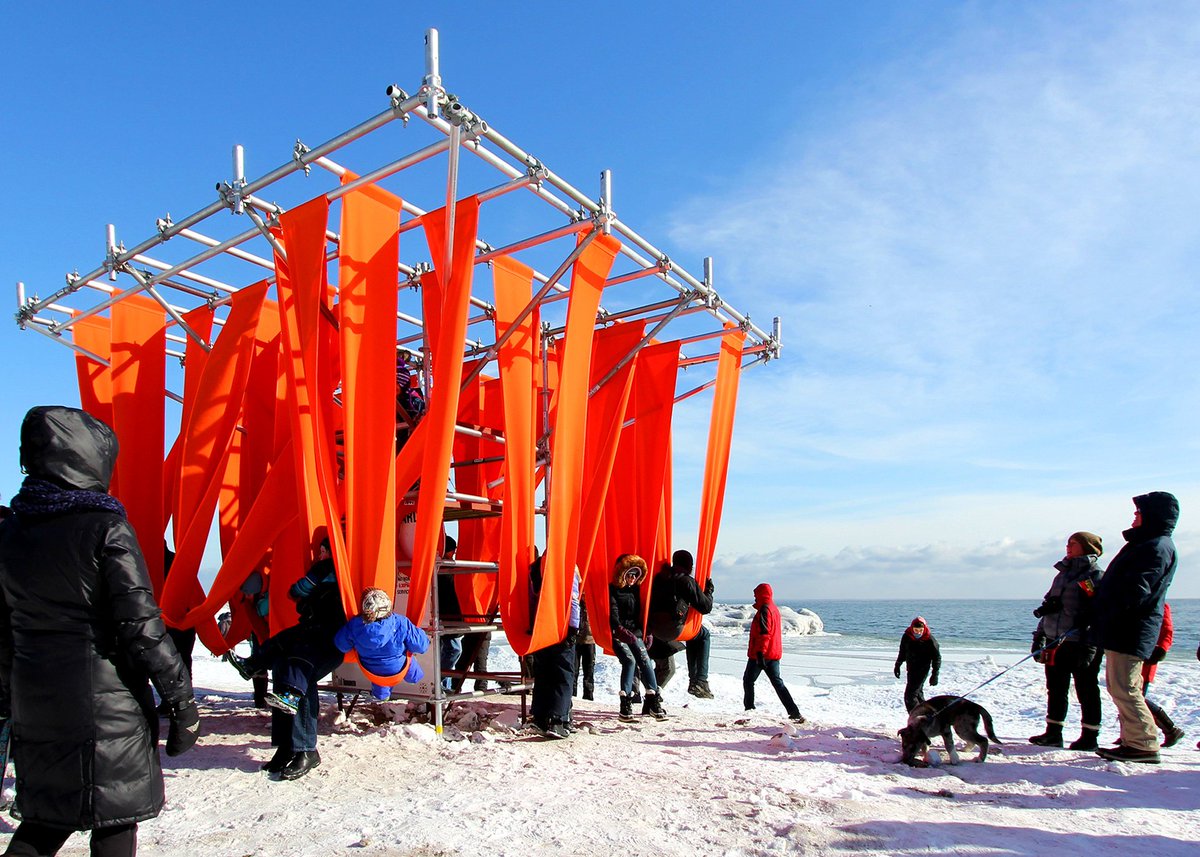 susiejgray09's tweet image. Yes &amp;amp; lots of great #publicart swing based seating/spaces such as this by @WMBstudio that could be drawn on to devise affordable solutions