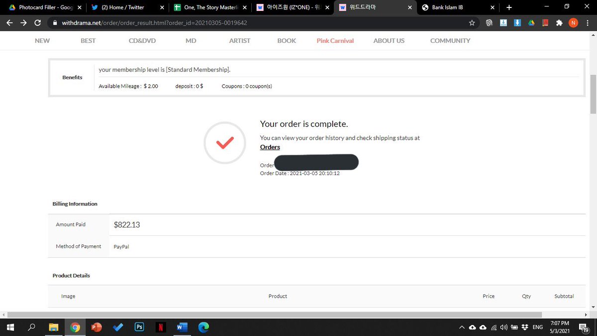 kangbi_fy's tweet photo. #FyUpdate
Order has been placed! This is direct shipping from kr to my place. Hopefully it will reach us fast enough π thanks for joining my very first go guys π₯Ίπ didnt expect to have this much joining. But thanks for trusting me ππ»ββοΈ https://t.co/nFQljNsYs6