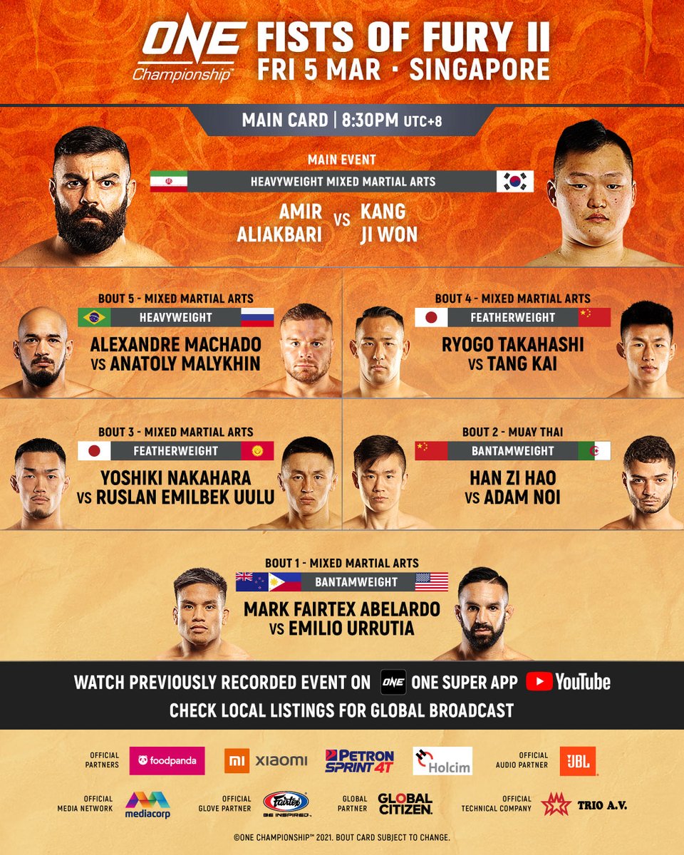 👉 fight24.pl/?p=142480

➡ONE Championship: Fists of Fury 2 - wyniki walk #mma #muaythai #onechampionship #amiraliakbari #kangjiwon #alexandremachado #anatolymalykhin