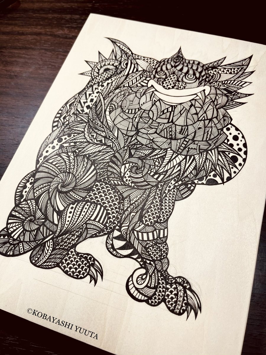 完成っす♪('ε` )

#神社仏閣 #シーサー
#絵師 #アナログ画 #精密画 #絵 #ボールペン画 #絵描きさんと繋がりたい #drawing #artwork #art #picture 