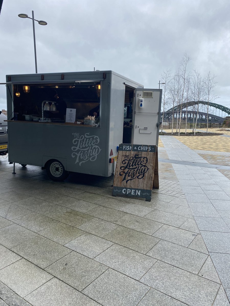 <a href="/_littlefishy/">The Little Fishy</a> are serving lunch to workers at The Beam today #fridayfeasts