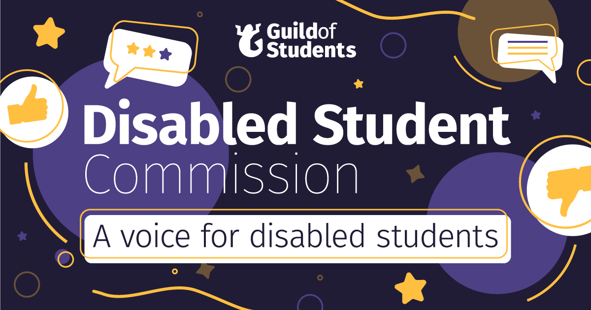 GuildofStudents's tweet photo. The 2020 National Student Survey showed a decline in the disabled student experience. So @GuildDSO Imogen has launched the Disabled Student Commission, to see what is and isn't working.

If you define as disabled, please complete our survey anonymously: https://t.co/FmUL1XU8cC https://t.co/4y7guQPmyi