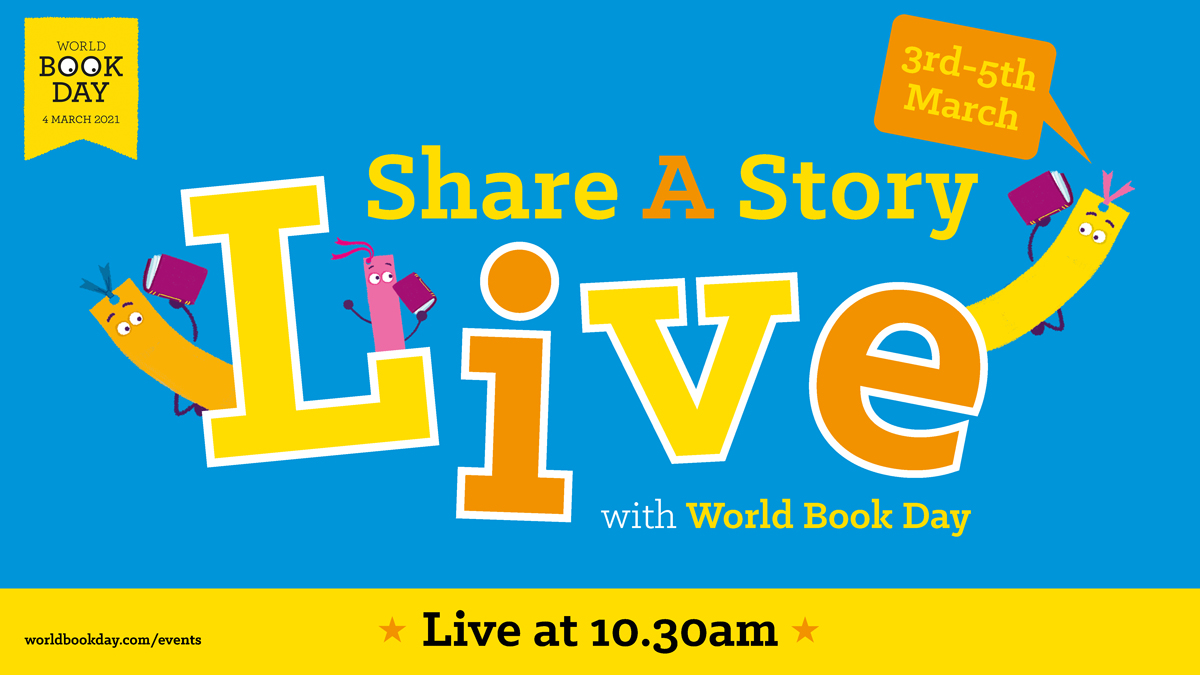 WorldBookDayUK's tweet photo. THANK YOU to all of you who tuned in to watch our #WorldBookDay events - we're staggered to have celebrated reading with 100,000 of you!

The events can now be watched on demand, for FREE, at these links:
https://t.co/6cdmrOdld1 
https://t.co/gB6Zq4vd2q
https://t.co/5Uc768LX9l https://t.co/Cop4umZ3uE