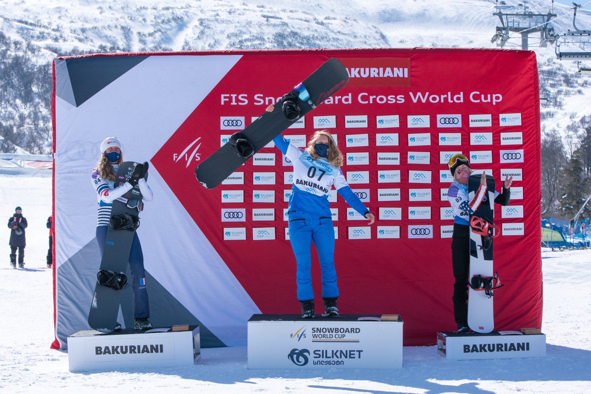 usskiteam's tweet photo. LET’S GO!! @FayeGulini is on the podium in 3rd over in Bakuriani, Georgia!! 🥉 https://t.co/GnuzODlCw4