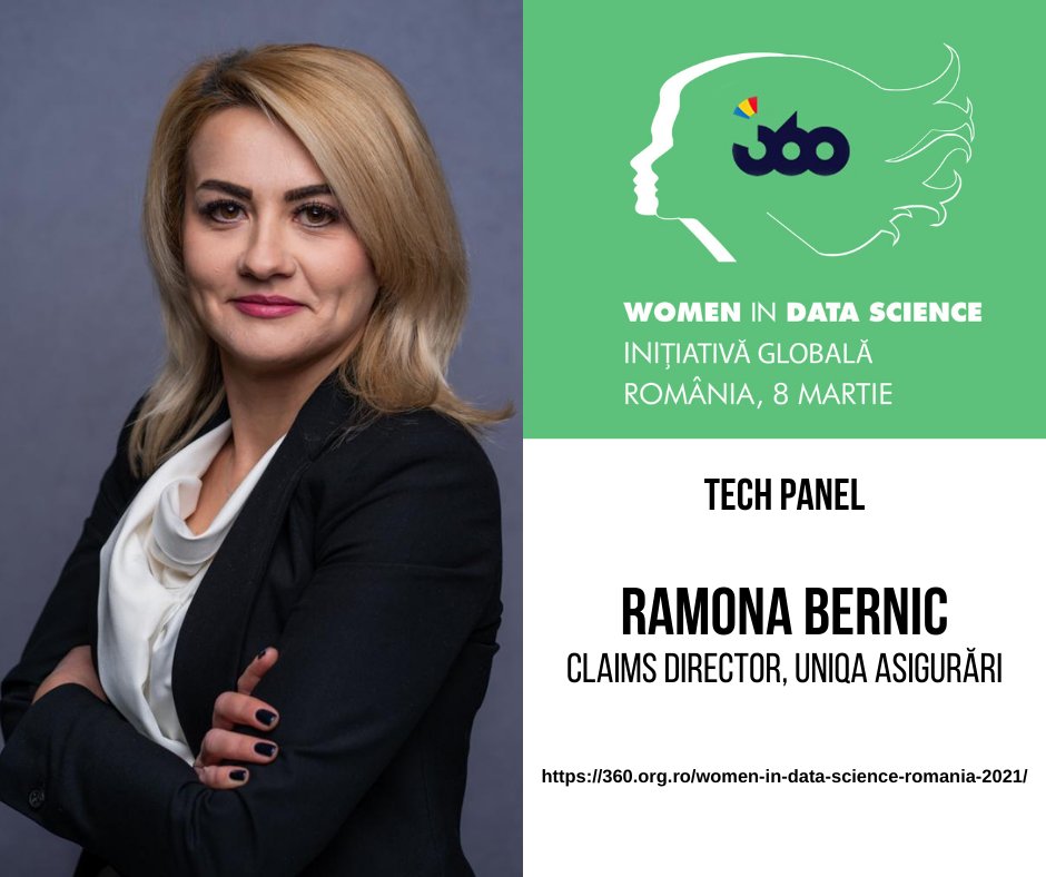 360orgro1's tweet photo. #WiDSRO Tech Panel!
Ramona este Director Daune în cadrul companiei @UNIQAgroup Romania, unul dintre cei mai importanți jucători la nivelul pieței de asigurări din țară din perspectiva soluțiilor digitale inovatoare oferite clienților.
Register: https://t.co/7qQVVKjXIx
#wids2021 https://t.co/WBjVt70jh9