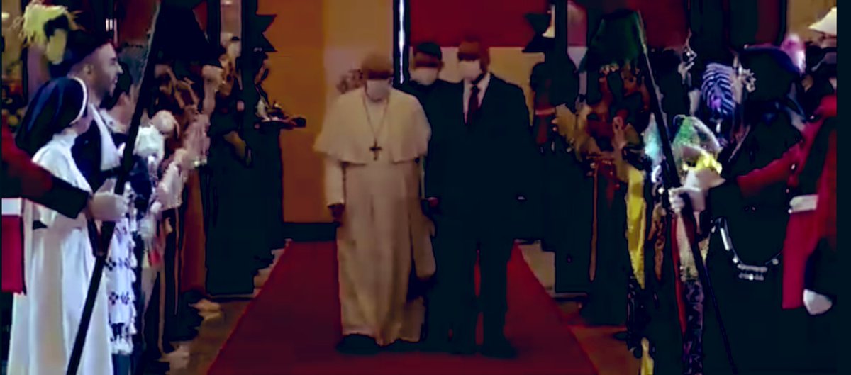 thestevennabil's tweet photo. Pope Francis arrives in #Baghdad ❤️🙏 @VaticanNews https://t.co/RK68n1TE53