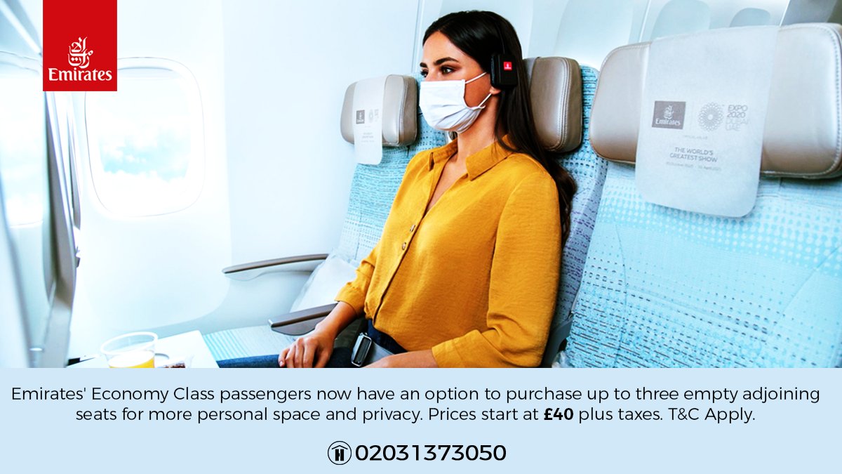 travelhouseuk's tweet image. Now you can enjoy empty adjoining seats when flying with Emirates. Call us now for more details. Browse your next travel destination here: bit.ly/3uX1jU3
#FridayMotivation #Emirates #Travelhouseuk