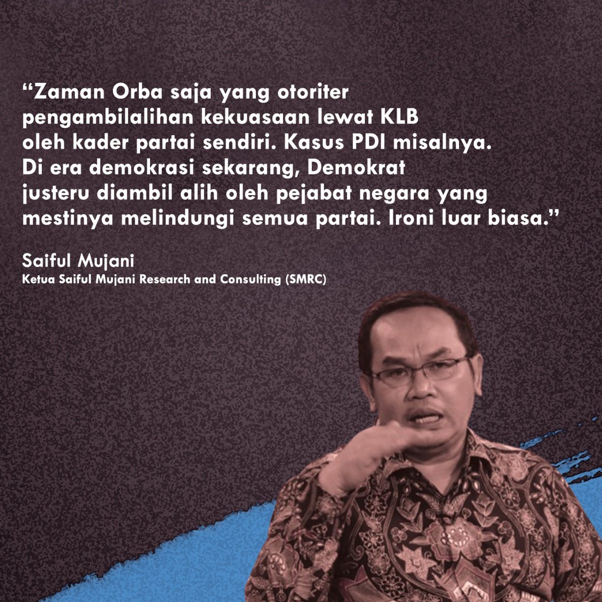 Betul apa kata bang <a href="/saiful_mujani/">saiful mujani</a>

#KLBBodong