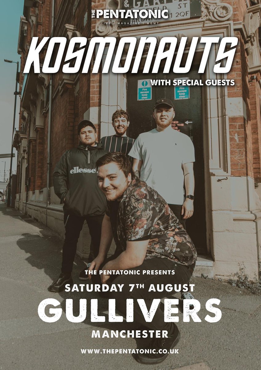 WEAREKOSMONAUTS's tweet photo. Hopefully this year won’t end to bad for everyone.... 
We can’t wait to get back out playing to you all and seeing your lovely faces ⛅️

Big thanks to @The_Pentatonic for sorting this out! 
Tickets here // https://t.co/ERDEMk0KeT https://t.co/08zg785N7S