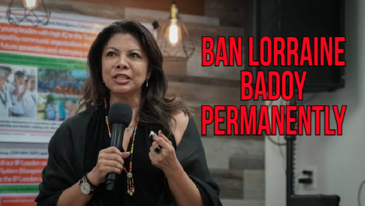 TitoTok88's tweet photo. 30 days is not enough, @Facebook. #BanLorraineBadoy from the platform permanently. She is one of #TheRedTaggers 1/2 @MyRizalPH @serrano_rene @ToniSpeakEasy @speaksnow8 @juanelyas @pripri_gosakto @hotmanila @YOLOinthePH @itsjjaanneeyy @supernegatrona https://t.co/likSqJw0YW