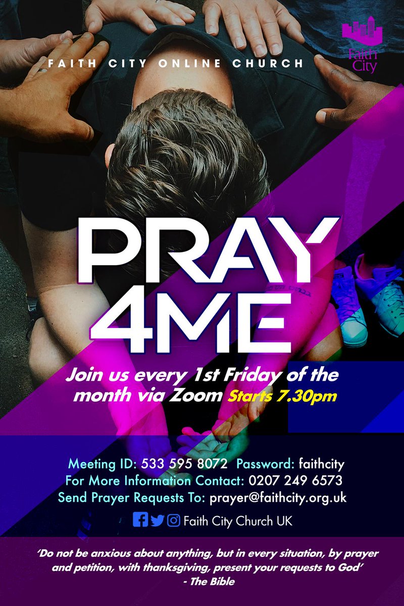 FaithCityLondon's tweet photo. Join us this evening for prayer at 7.30pm Via Zoom https://t.co/N5z6JforlO