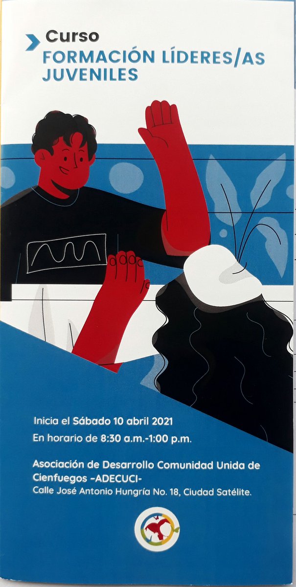 adecuci's tweet photo. Adecuci inicia el "Curso formación de líderes/as juveniles". El objetivo es preparar el relevo de liderazgo y contribuir al proceso de construcción social en Santiago Oeste.  Auspicia: Asociación para el Desarrollo de Cienfuegos, Santiago Oeste. https://t.co/HUdNgF0i2C