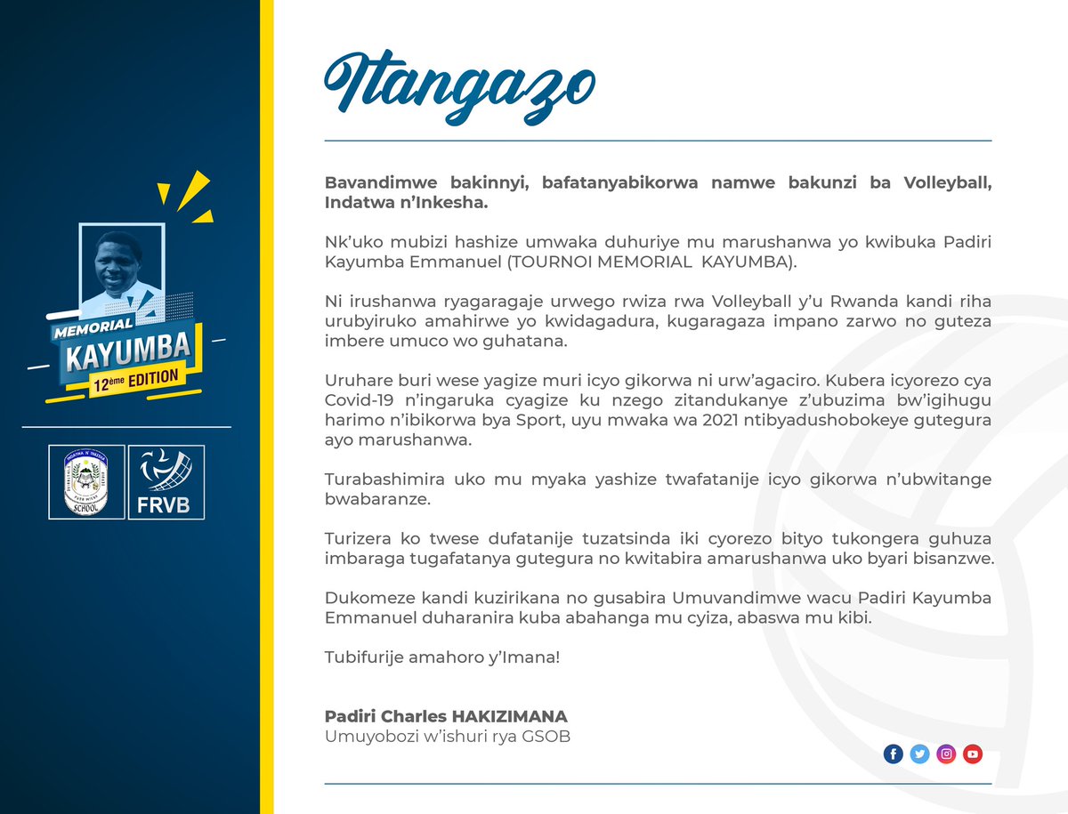 GSOBIndatwa's tweet image. @RwandaVolleybal @utbvc @HuyeDistrict  @GisagaraVBC @Regvcofficial @Rwanda_Edu @Rwanda_Sports