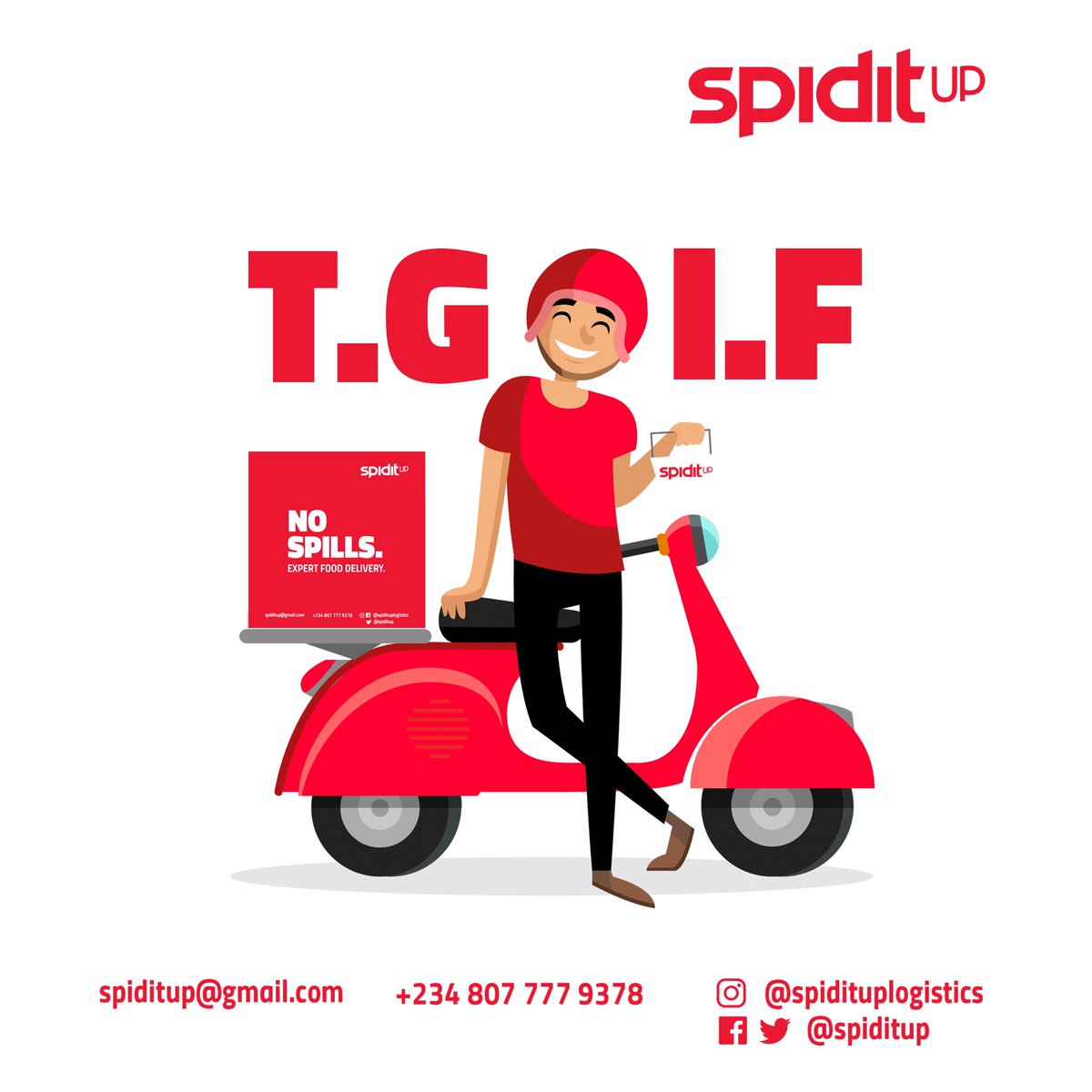 spiditup's tweet photo. The smile on your face, when you realize SPIDITUP is handling your deliveries. Thank God it’s Friday. ⁣
⁣
Expert food delivery service. ⁣
⁣
#spiditup #fooddelivery #fooddeliveryservice #abuja #abujabusiness #abujafoodie #abujafood #abujafooddelivery #AbujaTwitterCommunity https://t.co/Rk2U74QIbB