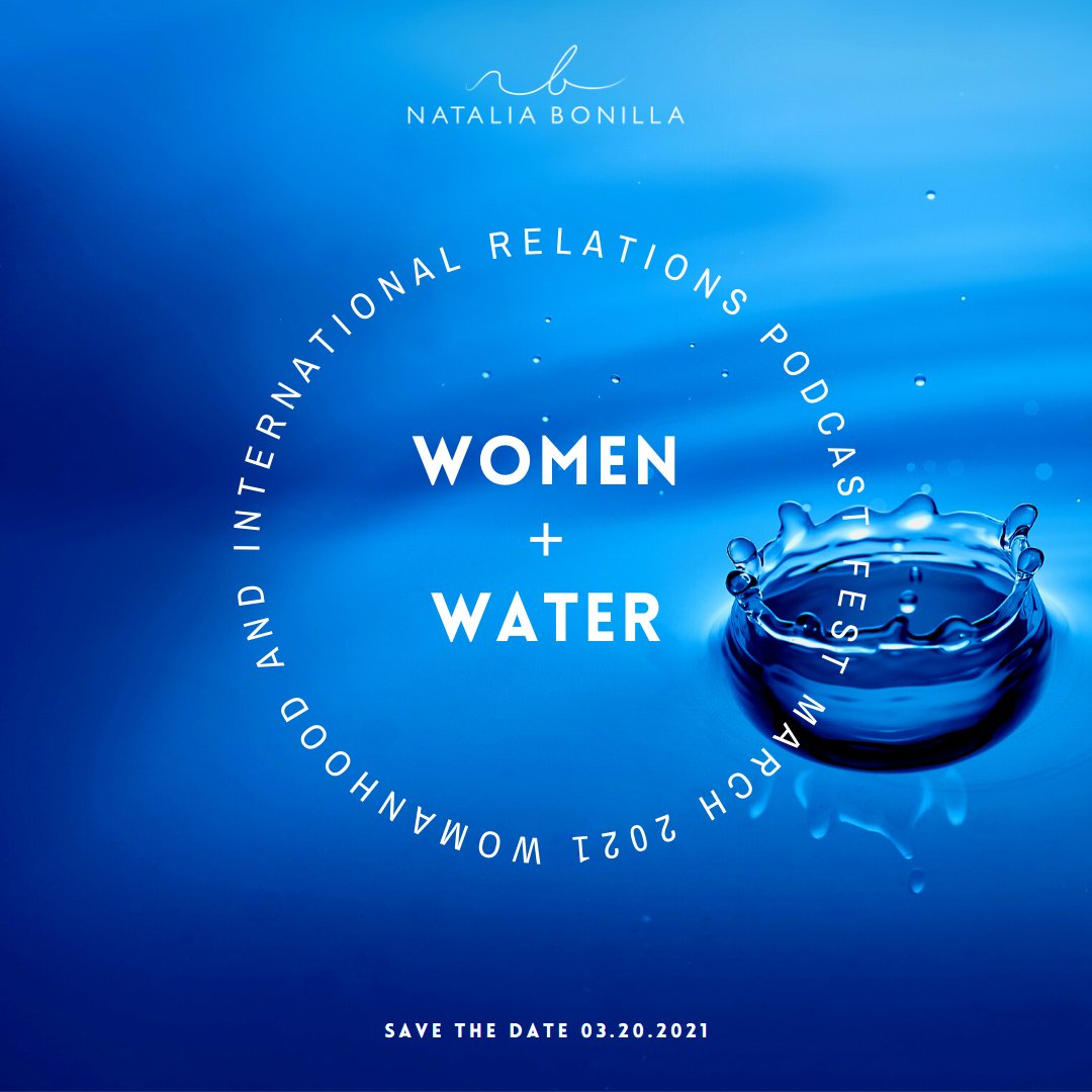 Save the date! I am very excited to share - on March 20th, we will host the 1st fest of my #podcast. #Women + #Water will feature live interviews, films, networking sessions and a #menstrual #poetry night, soon RSVP info #washprojects #gendergap #watersecurity #sanitationjustice
