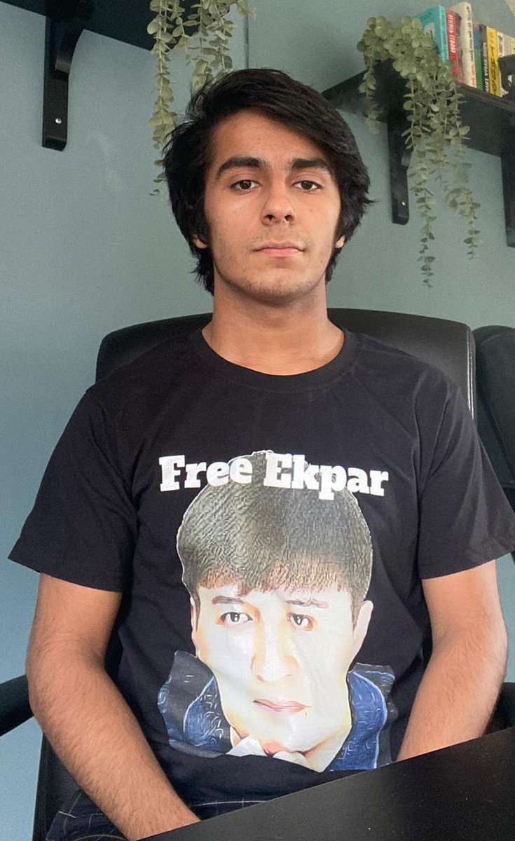 One of our Ambassadors, fighting for #EkparAsat and all the Uyghurs and humanising them. 
Putting a face on Genocide.
❗Free Ekpar and all the Uyghurs
❗Close the camps
❗Stop the Genocide
#FreeEkpar #UyghurGenocide