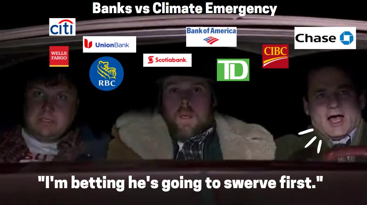 StopMoneyPipe's tweet photo. Ah yes, the spring exercise of putting out meaningless statements about the #ClimateEmergency with no deadlines, measurable targets or....really anything but hot air. No wonder this year feels like #GroundhogDay.

#GroundhogDay2021 #StopTheMoneyPipeline #BankingOnClimate https://t.co/7VCbPJDd6i
