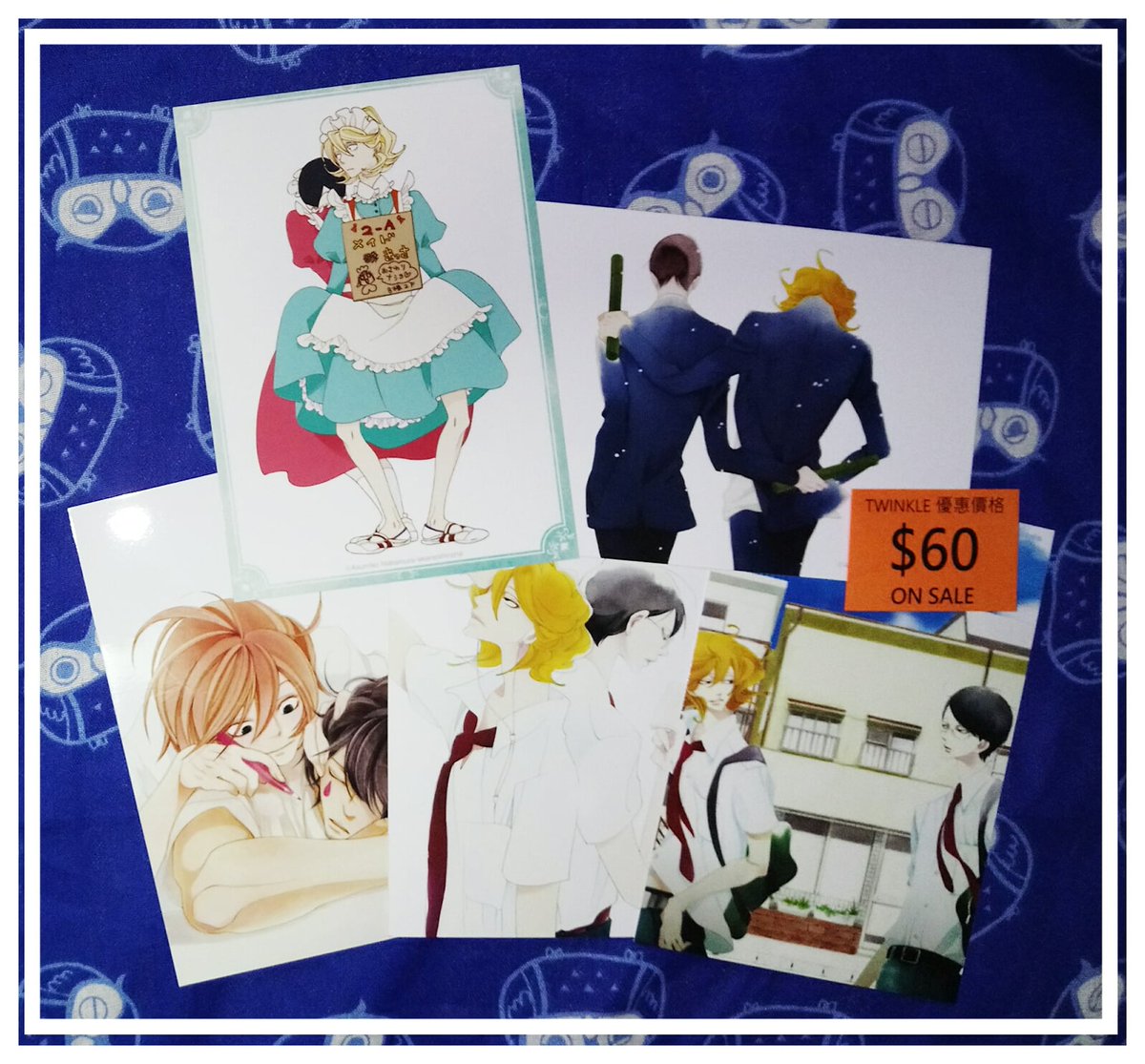 Twinkle Com Hk على تويتر 中村明日美子同級生10th Anniversary一番賞f賞明信片一套五張 12 5x9cm Bl 原價 80 現貨特價 60 Twinkle 星閃閃 中村明日美子