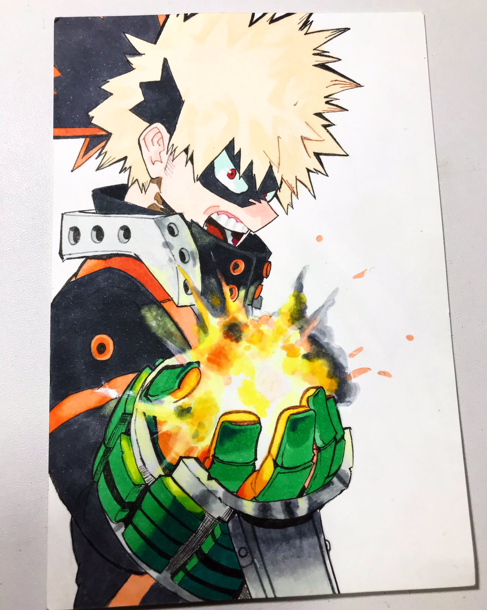 いる お久しぶりに イラスト 僕のヒーローアカデミア 爆豪勝己 かっちゃん 爆殺王 ツンデレ可愛い T Co Jewvhrbja0 Twitter