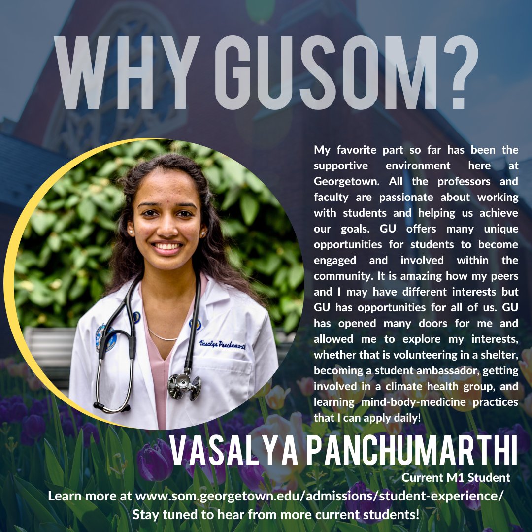 GUSOM is unique in every way. Hear from some of our current M1s on why they chose us!
