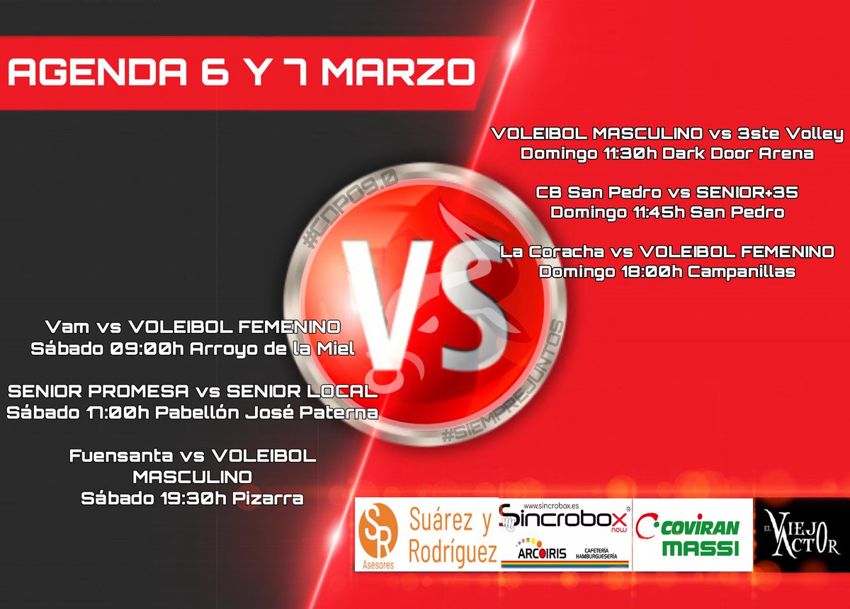 CDJPuertaOscura's tweet photo. Agenda Fin de Semana 🏀⚾

#CDPO9.0
#SiempreJuntos https://t.co/HcStGOT1Lp