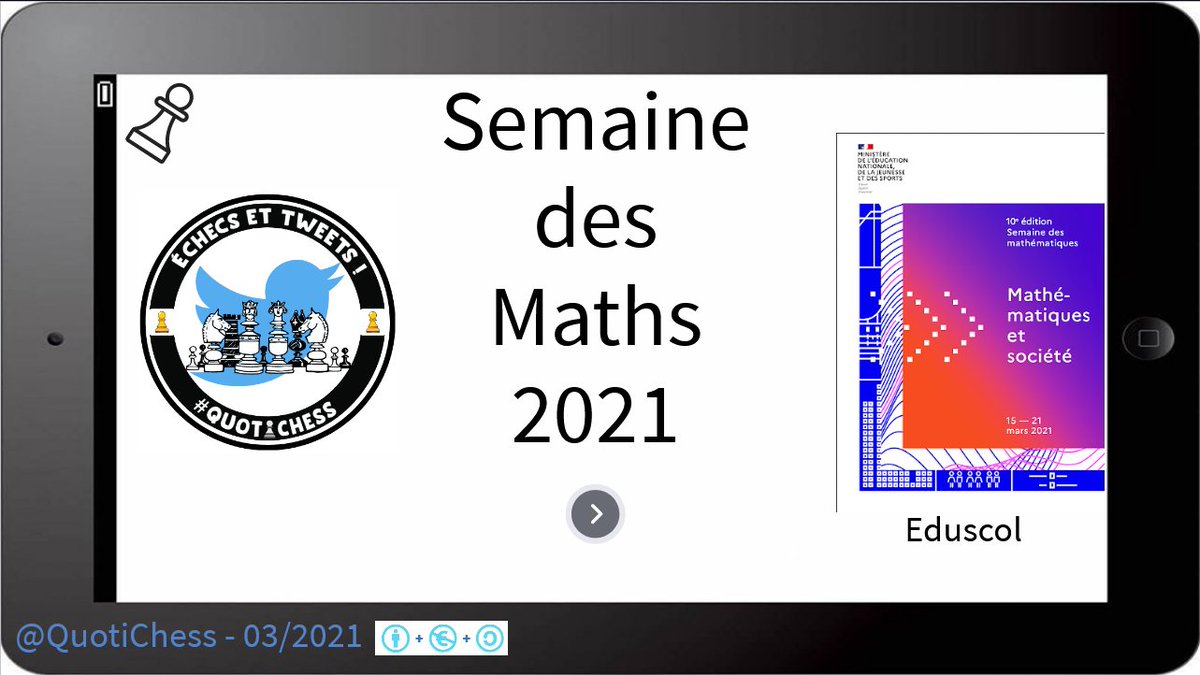 QuotiChess's tweet photo. #Spoiler #EchecsEtMaths
A l'occasion de la prochaine #SemaineDesMaths, certains problèmes vont plaire à nos amis de @mathsenvie... 😉♟️
cc @classeTICE @EchecsEtMaths86 @JohannaBasti https://t.co/XW26soaLaF