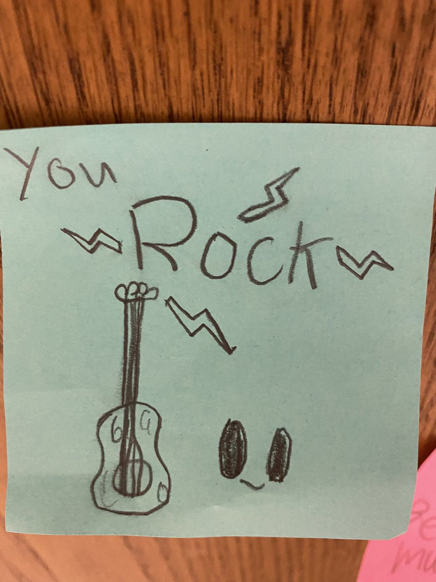 ahyland2's tweet photo. So thankful to work with wonderful people that are TRULY TEACHING ways to show kindness to others. This made my day! And even a shout out to my Italian accent for tempo and dynamics! 😂🙈@CaseyAult @WaukeshaSTEM https://t.co/tr6hitt5iM