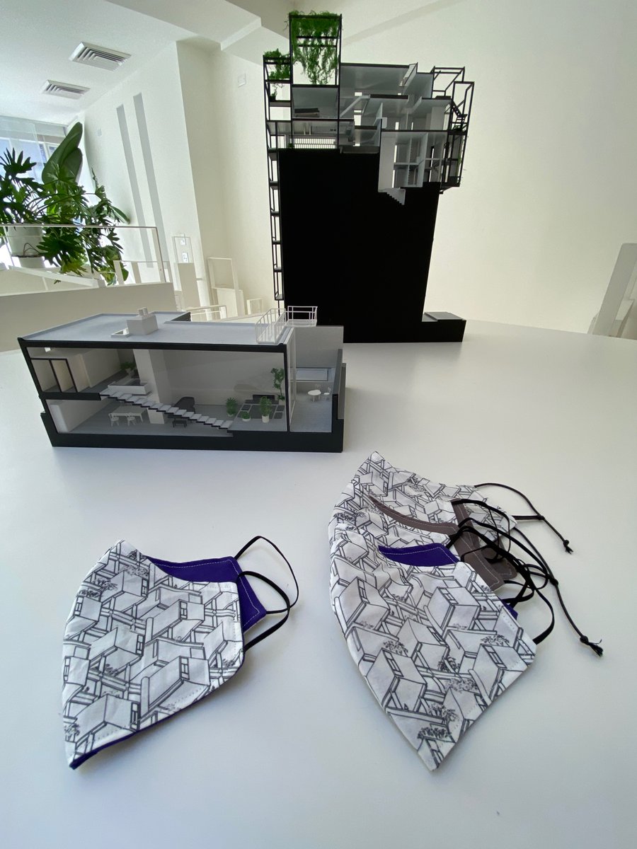 PaulRudolphInst's tweet photo. A special thanks to Liz Waytkus of @docomomo_us for making some special masks for the staff at the Paul Rudolph Heritage Foundation using our upcoming line of Rudolph-inspired textiles! You're the best Liz! 

#thankyou #bigthanks #grateful #preservation #architecture #paulrudolph https://t.co/KFl9Bj9LWD