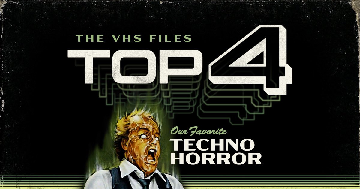 We’re doing a new series of episodes giving our #Top4 in a variety of categories! #Top4Fun #Top4Theme
-
What are your Top 4 #TechnoHorror films? 
-
#HorrorFam #HorrorFamily #HorrorCommunity #horror #movies #FilmTwitter #moviepodcast