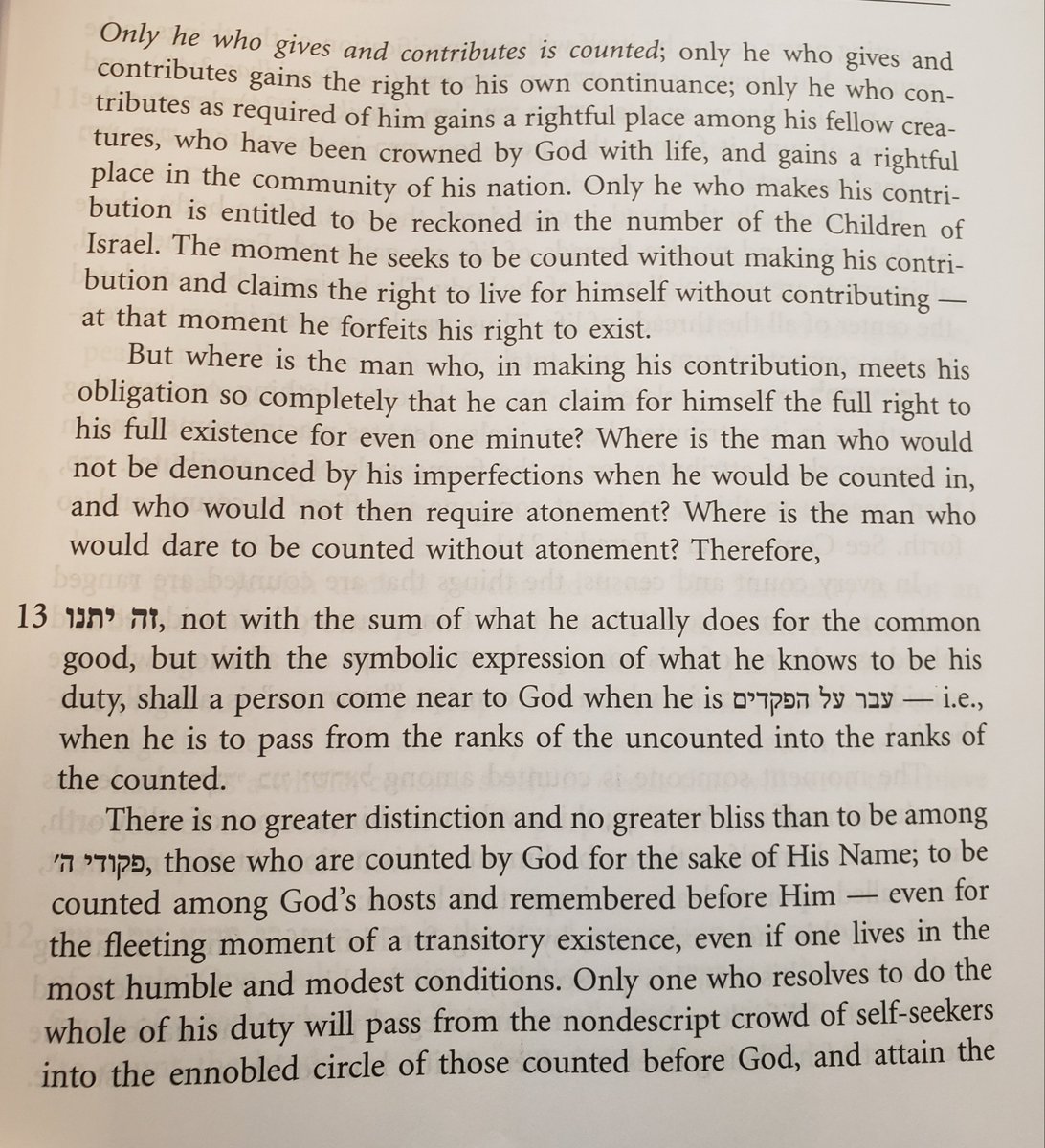 joshgraj's tweet photo. Unreal @ravhirschtweets Torah about Machatzis Hashekel. 

Basically, we are all counted because we matter and are important, but our value is because we GIVE and contribute. 

We are all only a half and incomplete, but need to value our contribution as if its everything. https://t.co/FoEjVN1Px5