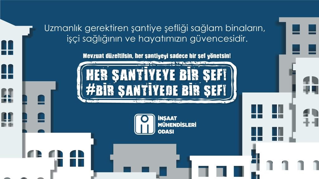 Mezuat düzeltilsin, her şantiyeyi bir şef yönetsin. #1santiye1sef !!
